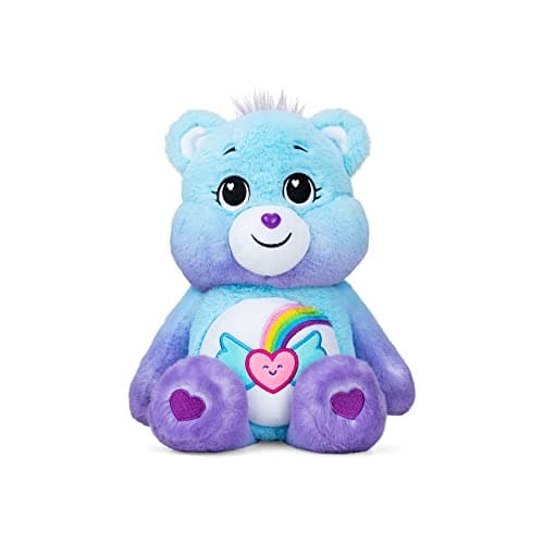 Image of Care Bears | Dream Bright Bear 35cm Medium Plush | Collectable Cute Plush Toy, Cuddly Toys for Children, Soft Toys for Girls Boys, Cute Teddies Suitable for Girls and Boys Ages 4+ | Basic Fun 22425