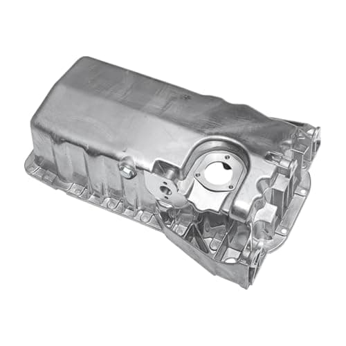 Image of HOPESPANNER No.038103603M Engine Oil Pan Oil Pan Sump Transmission Oil Pan for Volkswagen Jetta 2000-2003 Aluminum Silver Tone