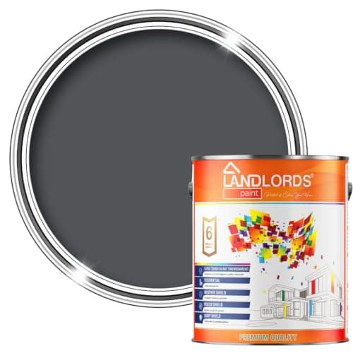 Image of Landlords Fence and Garden Shed Paint | Furniture, Barn, Wood and Outdoor Paint | Quick-Drying Protection for Furniture | Classic Grey 1L