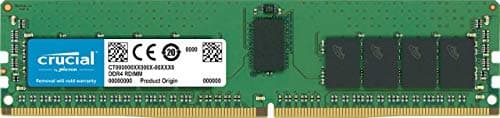 Image of Crucial 16GB (DDR4, 2933 MT/s, PC4-23400, CL21, Dual Rank x8, ECC, Registered, DIMM, 288-Pin) Server Memory