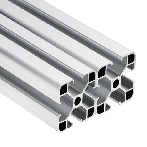 Image of sourcing map 2Pcs 500mm 4040 Aluminum Extrusion Profile, European Standard Anodized Linear Rail for 3D Printer Part, CNC Machine, Linear Rail Guide (Silver, 1.5mm)