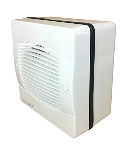 Image of Manrose PrimelineManrose 4" / 100mm Window Extractor Fan with Pull Cord, Black, Metal, Functional