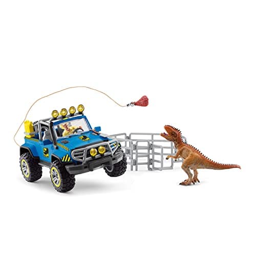 Image of SCHLEICH 41464 Off-road Vehicle with Dino Outpost Dinosaurs Multi