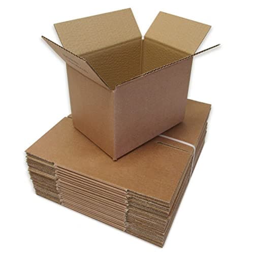Image of RelianceUK 9x6x6" Small Cardboard Boxes Pack of 20 Single Wall Shipping Boxes 229 X 152 X 152mm | Small Boxes for Posting, Gift Box | Postal, Packing, Moving Box for Mailing Parcel Items