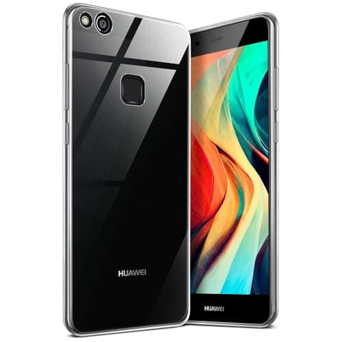 Image of moex Aero Case, Compatible with Huawei P10 Lite, Case Made of Silicone, Completely Transparent, Clear Mobile Phone Protective Case, Ultra Thin, Transparent Monochrome, Crystal-Clear