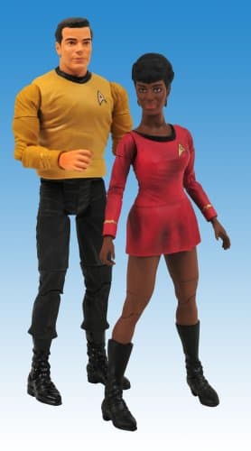Image of Star Trek Diamond Select Toys The Original Series Action Figure 2-Pack Captain Kirk And Lt. Uhura