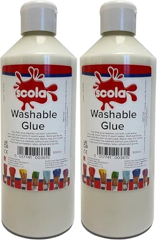 Image of Washable PVA Craft/School Glue 500ml (Pack of 2)