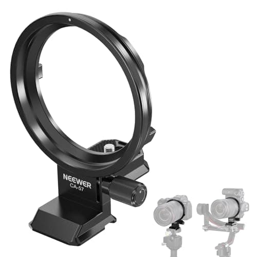 Image of NEEWER Rotatable Collar Mount Plate for Canon EOS R5 R5C R6 Mark II, Fast Horizontal to Vertical Camera Tripod Lens Mount Ring Compatible with DJI RS 3/2 & Arca Quick Release System, CA-57