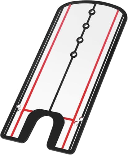 Image of HH-GOLF Golf Putting Alignment Mirror, Portable Putting Training Aid, Improve Your Putting Setup,14.5cm x 31cm