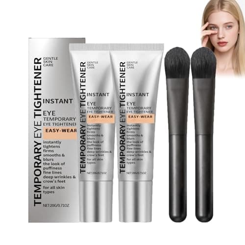 Image of Luxeveria Eye Lifting Cream With Brush - Instant Tightening Eye Cream For Women & Men, Temporary Ey-e Firming Cre/am, Under E-ye Smoothing Treatment Cre/am, Instant E-ye Lift Cre/am Quick Lift (2 PCS)