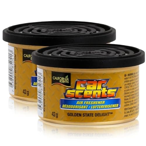 Image of 2 x California Scents Car Scents Golden State Delight Air Freshener Car Fragrance 7022