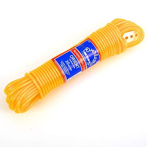 Image of Quality Everlasto 30m 'Orient' PVC Clothes/Washing Line 4.8mm Thick - Yellow