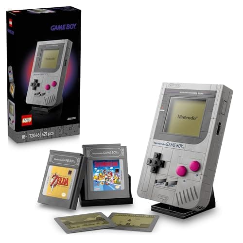 Image of LEGO Super Mario Game Boy Building Set for Adults - Nintendo Display Model Kit with 2 Cartridges incl. Zelda, plus Lenticular Screens - Gamer Gift for Fans - 72046