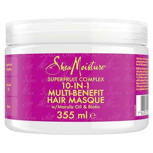 Image of Shea Moisture Superfruit Complex 10-in-1 Multi-Benefit Hair Treatment Mask silicone and sulphate free hair mask for all hair types 355 ml