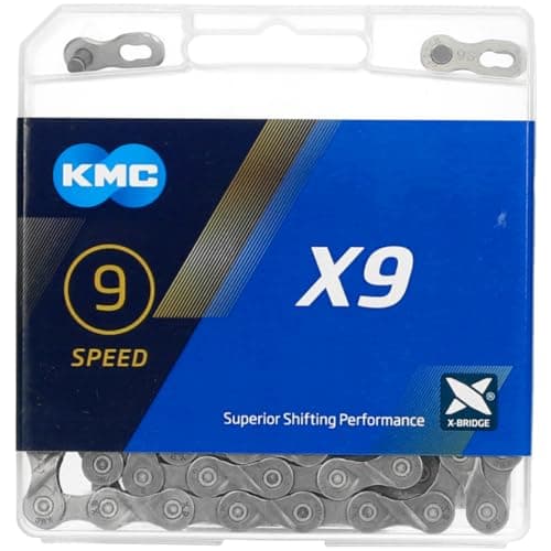 Image of KMC Unisex's X9 Chain, Grey, 114 Link