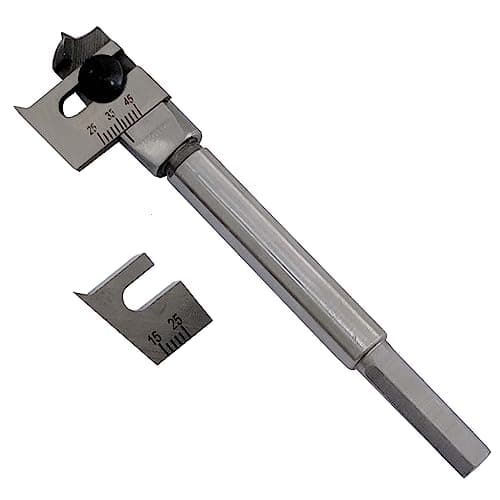 Image of 15-45mm Adjustable Spade Bit Tool Expansive Flat Woodworking Boring Drill Bit Set