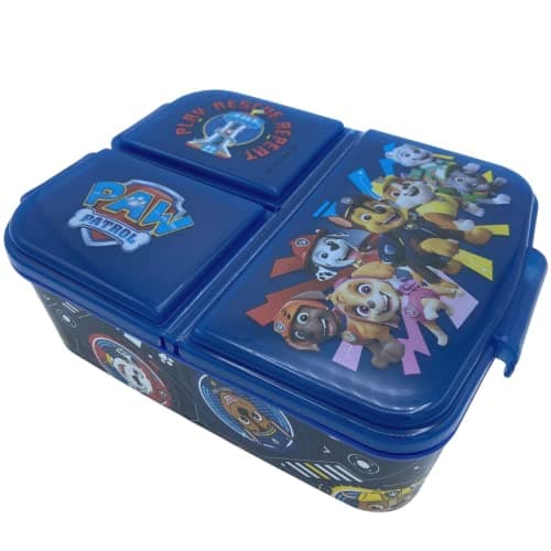 Image of Stor - Paw Patrol Lunch Box - Children's Sandwich Lunch Box - 3 Compartment - Perfect Size for Packing Hot or Cold Snacks for School and Travel - BPA Free