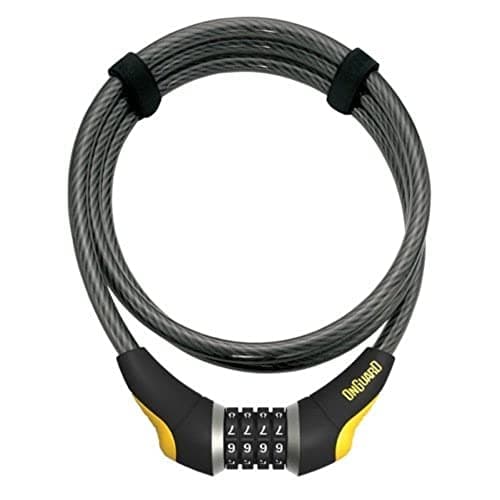 Image of Onguard Akita 8041 Cable Re-settable Combo Lock, 185cmx12mm, Black