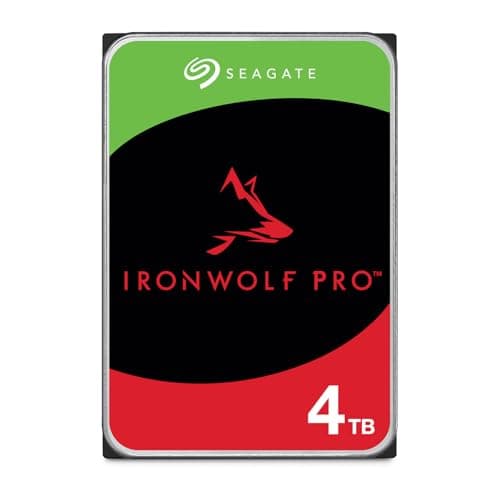 Image of Seagate IronWolf Pro 4TB, Enterprise Internal NAS HDD, CMR, 3.5 Inch, SATA 6GB/s, 7.200 RPM, 256MB Cache for RAID NAS, Data Rescue Services, Frustration Free Packaging (ST4000NTZ01)