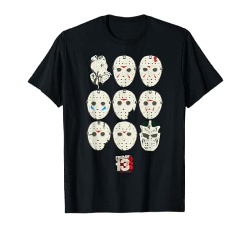 Image of Friday The 13th Jason Masks T-Shirt