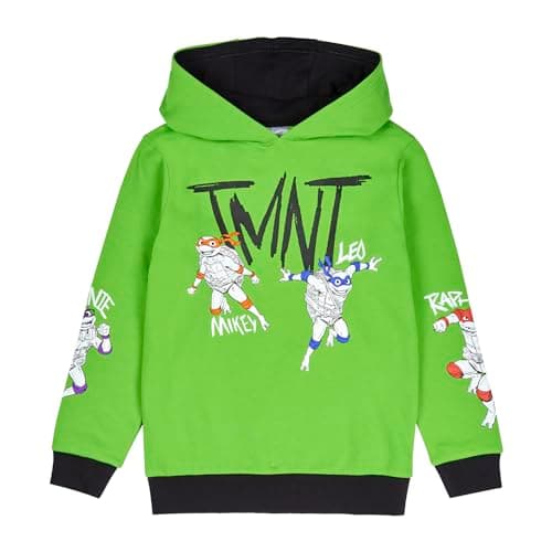 Image of Teenage Mutant Ninja Turtles Hoodie | TMNT Hooded Jumper Sweatshirt for Young Boys | Official Ninja Turtles Merchandise Clothing (UK, Age, 4 Years, 5 Years, Regular, Green)