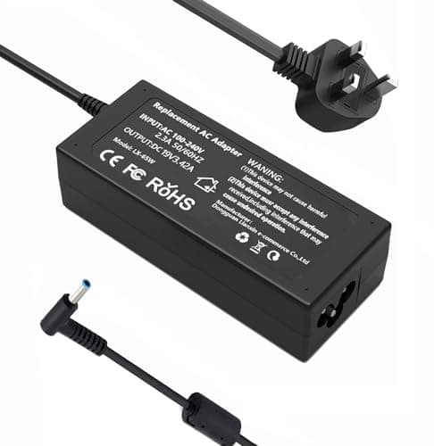 Image of 65W 45W HP Laptop Charger for HP Pavilion x360 11 13 14 15 17,Envy 13 15 X360,Elitebook 840 G5, ProBook Chromebook Stream Series,Spectre 710412-001 Laptop Power Supply (4.5mm * 3mm)