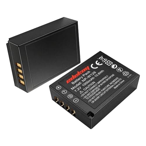 Image of NP-W126s NP-W126 Battery for Fujifilm Camera: X100V X100F X-E4 X-T20 X-T1 2Pack