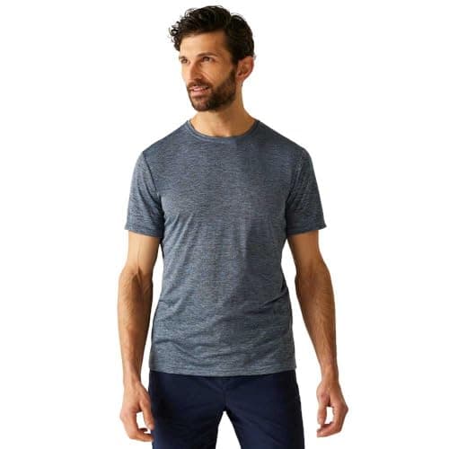Image of Regatta Mens Fingal Edition T-Shirt Sweat Wicking Quick Dry Top Tee Green