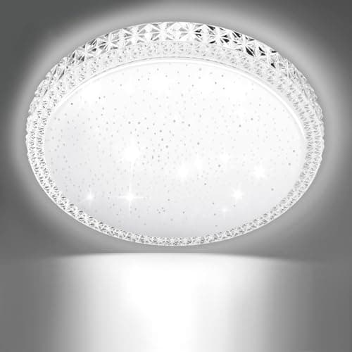 Image of Litglobe LED Ceiling Light,36W 3600LM Flush Ceiling Lights,6500K Daylight White Ceiling Lights,Ø39cm Round Ceiling Lighting,Modern LED Ceiling Light for Living Room Bedroom Kitchen Porch Office