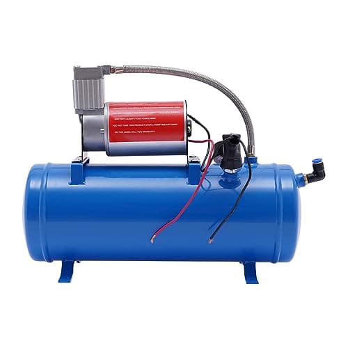 Image of MINRS Quiet Compressor Air Compressor 10 Bar 6L Boiler 12V with 3.8m Hose 8 Bar Cut Automatic Open at 6 Bar