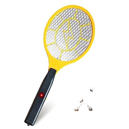 Image of FIRST CHOICE KAYA Electric Mosquito Fly Swatter Bug Zapper Bat Racket | Battery Operated (Battery not included) Flies Bat Racket | Pests Insects Killer Repellent | Bug Killer Indoor And Outdoor