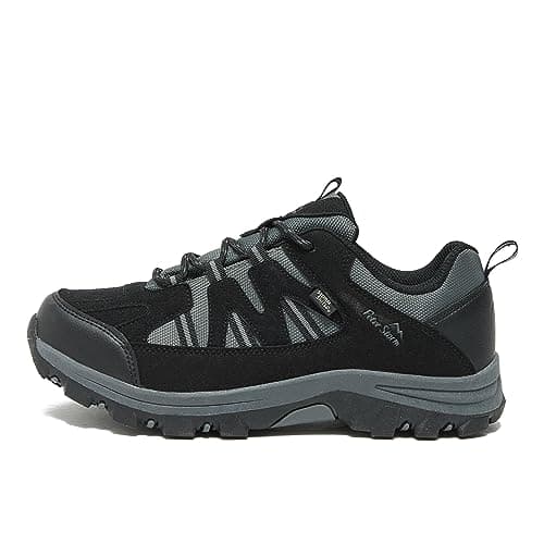 Image of Peter Storm Men's Buxton Walking Shoe with High Traction Rubber Sole & Speed Lacing, Waterproof, Breathable (Black, UK Footwear Size System, Adult, Men, Numeric, Medium, 9)