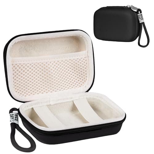 Image of Ainiv Digital Camera Case, Small Camera Case, Compact Camera Pouch for Sony, Casio, Canon, Panasonic, Travel Cameras Storage Holder for Accessories SD Card (Black)