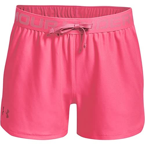 Image of Under Armour Kids Play Up Shorts Junior Girls Cerise 9-10 Years (M)