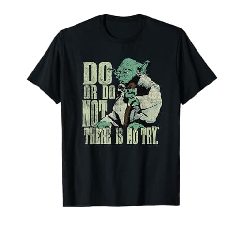 Image of Star Wars Yoda Do or Do Not There is No Try Vintage Style T-Shirt