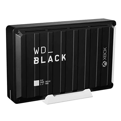 Image of WD_BLACK D10 12TB Game Drive for Xbox, external HDD, transfer speeds up to 250 MB/s, 7200RPM, Active Cooling to Store your Massive Collection, 1 Month Xbox Game Pass, black