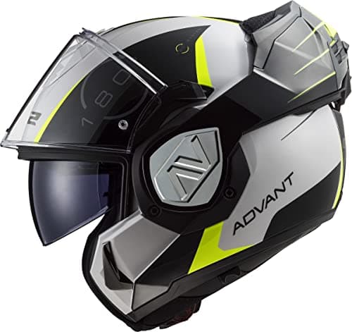 Image of LS2, ADVANT CODEX Flip-Up Motorcycle Helmet White Black XXL