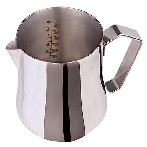 Image of Metallurgica Motta Stainless Steel Graduated Measurement Milk Frothing Pitcher, 500 ml