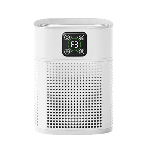 Image of OUNEDA HY1800 Pro Air Purifier for Bedroom & Home, 360° Air Intake, H13 HEPA Air Cleaner for Smoke, Pet Dander & Odours, Quiet Sleep Mode, 9H Timer, White
