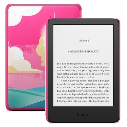 Image of Amazon Kindle Kids (newest gen) - If it breaks, we will replace it, includes age-appropriate books and cover, with glare-free display, faster page turns – 16 GB – Unicorn Valley