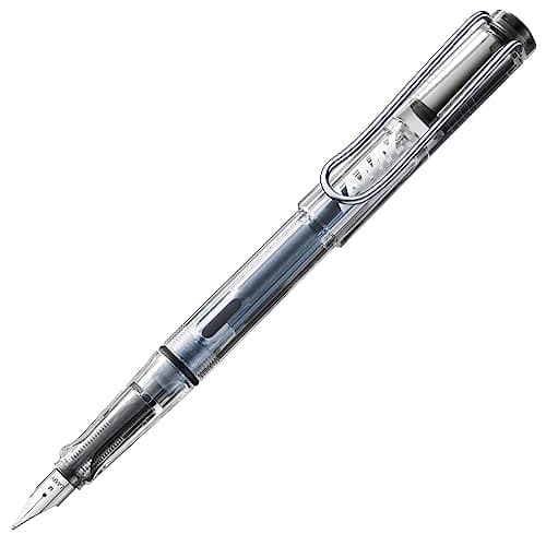 Image of Lamy Transparent Vista Fountain Pen with Medium Nib and Blue Ink (L12M)