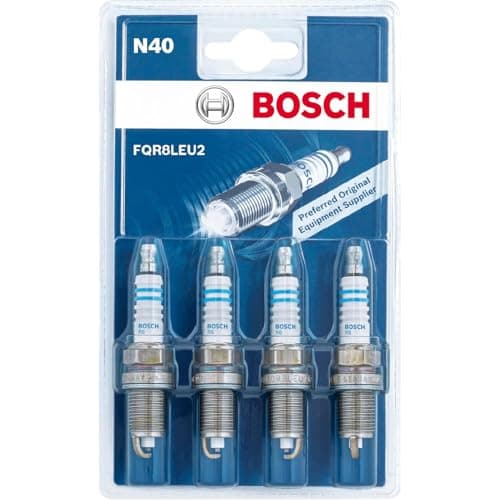 Image of Bosch 0242230806 (N40), Spark Plug Set of 4 - for a Reliable Gasoline Engine Start and Long Service Life - with Robust Design