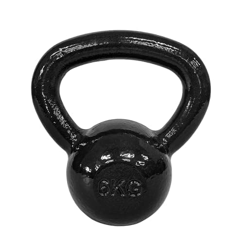 Image of Amazon Basics Cast-Iron Kettlebell, 6kg, Black