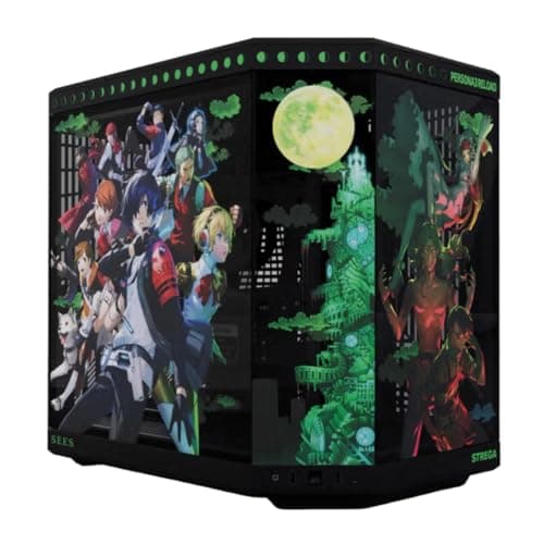 Image of Hyte Y70 Persona 3 Reload Official Licensed - Mid-Tower ATX Gaming PC Desktop Case - Panoramic Tempered Glass - Dual Chamber - High Airflow Chassis - PCIE 4.0 Riser Cable Included - Black