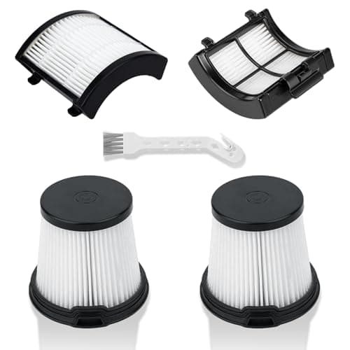 Image of 4 Pack Filter Replacement Compatible With Shark Detect Pro IW3611UKT, IW1511UK, IW3612EUT, IW3612EU, IW3511, IW3120 Cordless Vacuum Cleaner Filter 2 Hepa Back Filters & 2 Pre-Filters