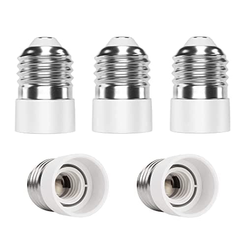 Image of Hsthe Sea 5X E27 to E14 Socket Converter, Adapter Converter, Lamp Base, Lamp Socket Adapter, Lamp Adaptor for LED Lamps and Bulbs and CFL Lamps