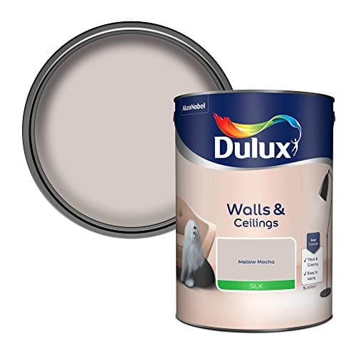 Image of Dulux Silk Emulsion Paint For Walls And Ceilings - Mellow Mocha 5L