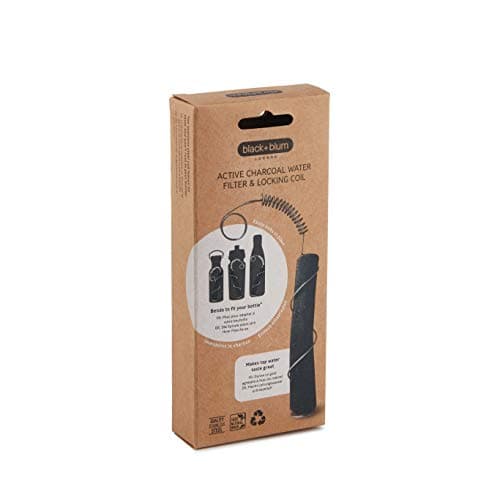 Image of Black+Blum Charcoal Water Filter Hydration with Locking Coil, Old Japanese Tradition, Lasts 6 Months, Natural Wood