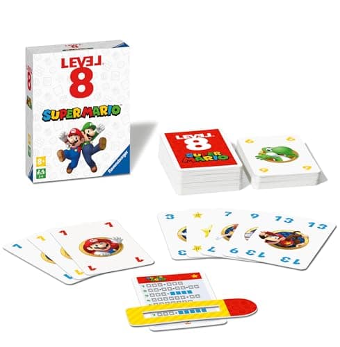 Image of Ravensburger Super Mario Gifts and Toys - Level 8 Card Game for Kids and Adults Age 8 Years Up