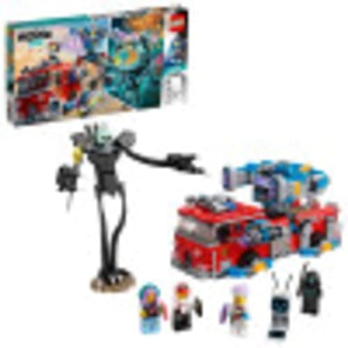 Image of LEGO Hidden Side Phantom Fire Truck 3000 70436, Augmented Reality (AR) Fire Truck Toy, App-Driven Ghost-Hunting Kit, Includes a Mecha Robot, 5 Minifigures and a Harbinger Figure, New 2020 (760 Pieces)